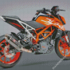 Black And Orange Ktm Duke Diamond Paintings