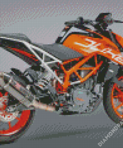 Black And Orange Ktm Duke Diamond Paintings