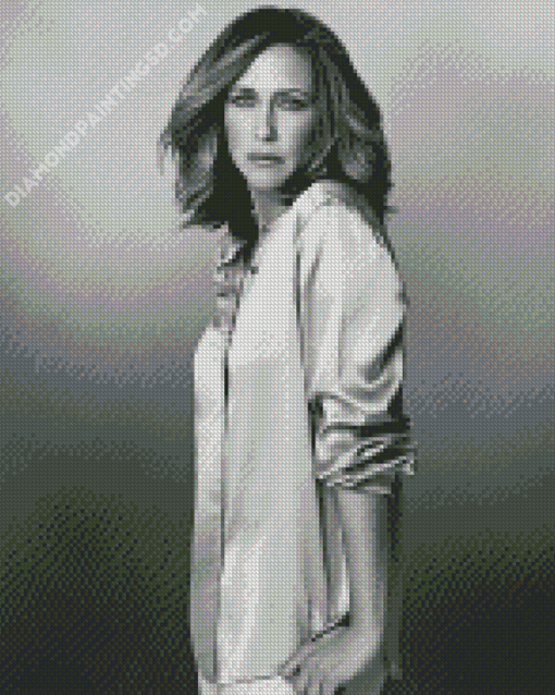 Black And White Vera Farmiga Diamond Paintings