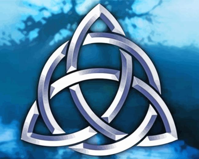 Blue Triquetra Diamond Paintings