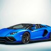 Blue Lamborgini Diamond Paintings