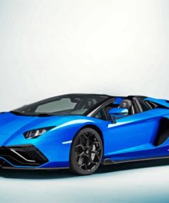 Blue Lamborgini Diamond Paintings