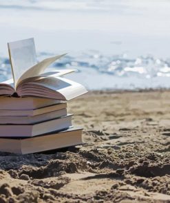 Books And Beach Diamond Paintings