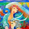 Capricorn Astrology Goddess Diamond Paintings