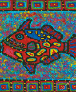 Colorful Clown Triggerfish Diamond Paintings