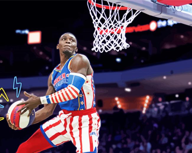 Cool Harlem Globetrotters Player Diamond Paintings