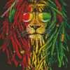 Cool Jamaican Lion Diamond Paintings