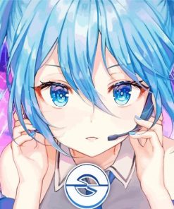 Cool Nightcore Gamer Girl Diamond Paintings