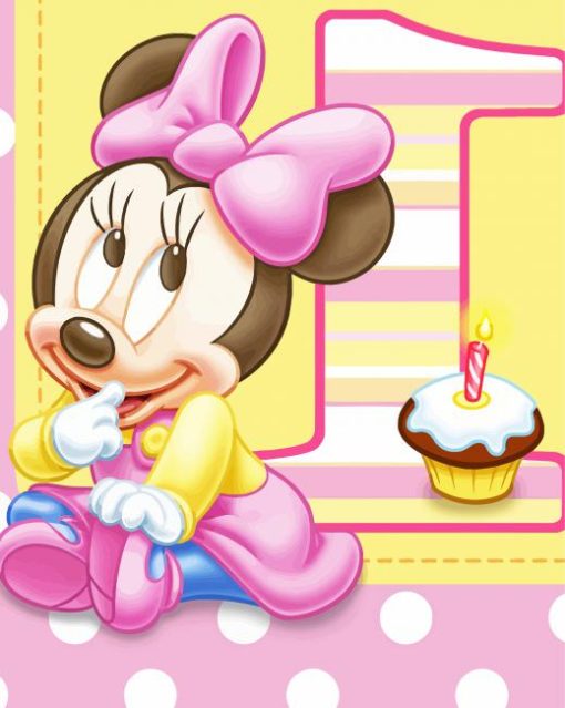 Cute Minnie Mouse Baby Diamond Paintings