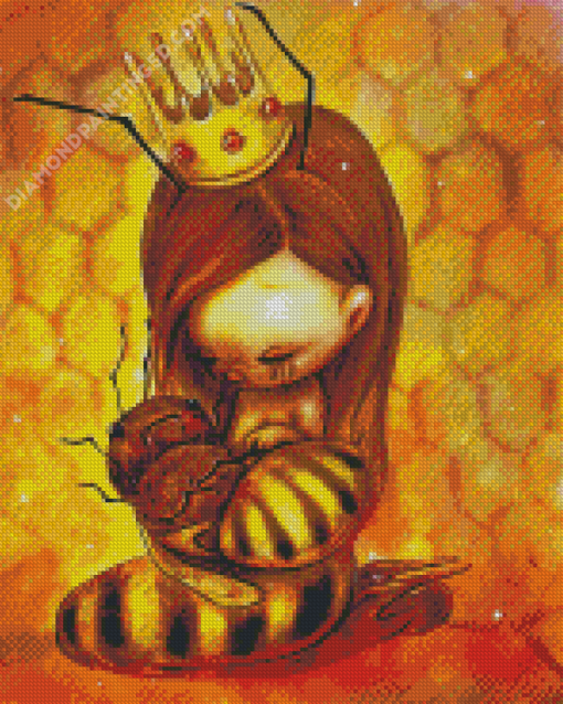 Cute Queen Bee Diamond Paintings