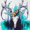 Deer Skull Illustration Diamond Paintings