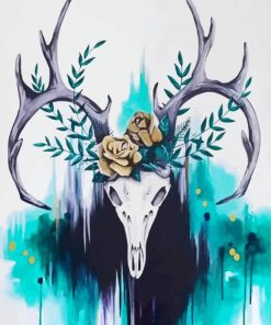 Deer Skull Illustration Diamond Paintings