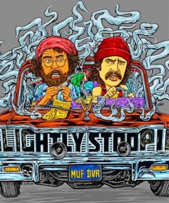 Duo Comedy Cheech And Chong Diamond Paintings