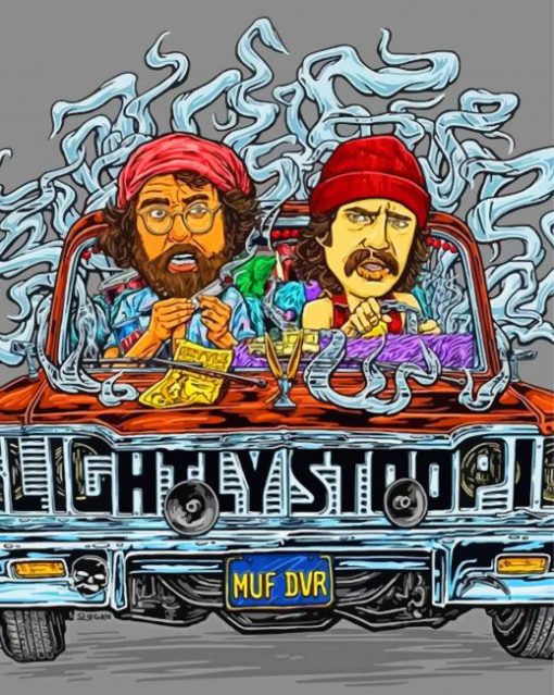 Duo Comedy Cheech And Chong Diamond Paintings