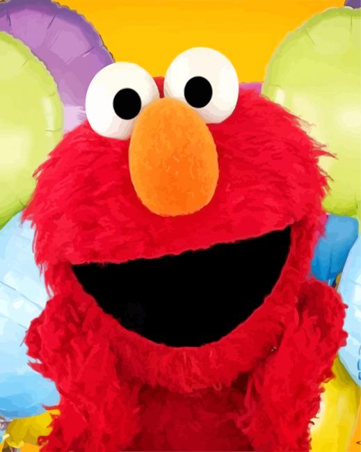 Elmo From Sesame Street Diamond Paintings