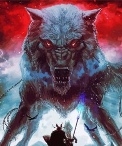 Fantasy Fenrir Wolf Diamond Paintings