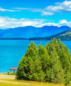 Flathead Lake Landscape Diamond Paintings