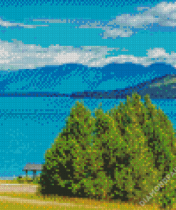 Flathead Lake Landscape Diamond Paintings