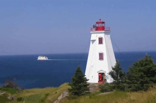 Grand Manan Lighthouse Diamond Paintings