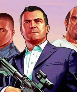 Grand Theft Auto Game Characters Diamond Paintings