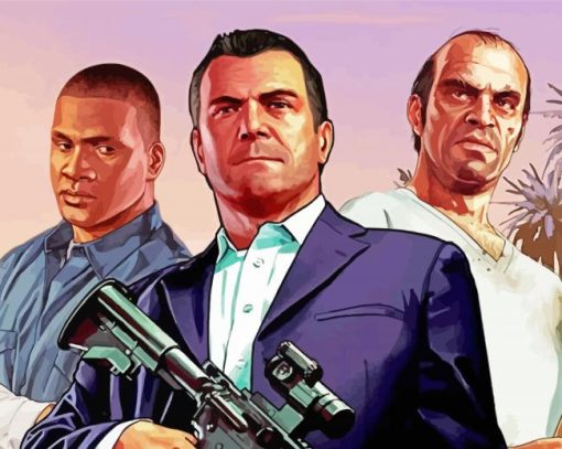 Grand Theft Auto Game Characters Diamond Paintings