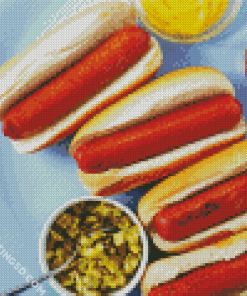 Hotdog Diamond Paintings