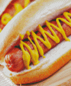 Hotdog Sandwich Diamond Paintings