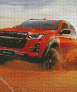 Isuzu D Max Car Diamond Paintings