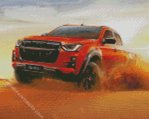 Isuzu D Max Car Diamond Paintings