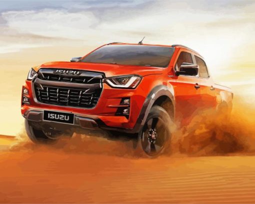 Isuzu D Max Car Diamond Paintings