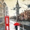 London Couple Walking Art Diamond Paintings