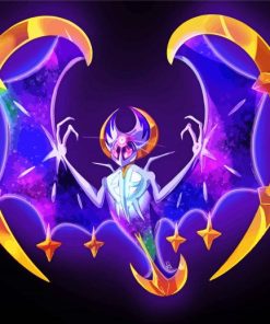 Lunala Pokemon Character Diamond Paintings