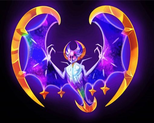 Lunala Pokemon Character Diamond Paintings