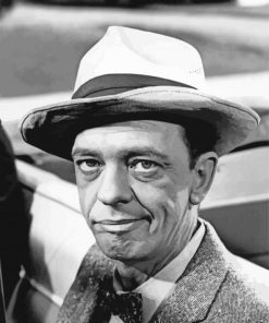 Monochrome Barney Fife Diamond Paintings