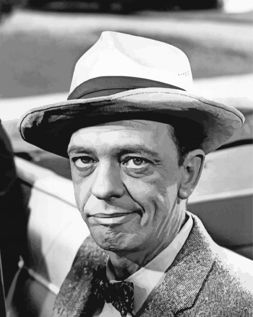 Monochrome Barney Fife Diamond Paintings