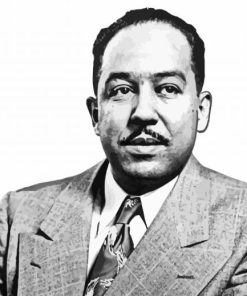 Monochrome Langston Hughes Diamond Paintings