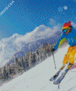 Mountain Skiing Diamond Paintings