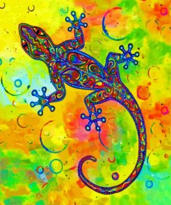 Psychedelic Lizard Art Diamond Paintings