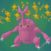 Purple Heracross Pokemon Diamond Paintings