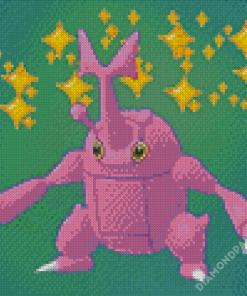 Purple Heracross Pokemon Diamond Paintings