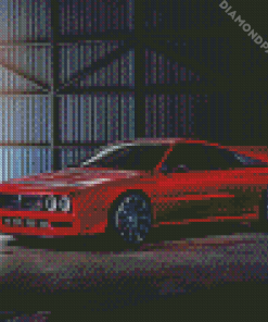 Red Lancia Diamond Paintings