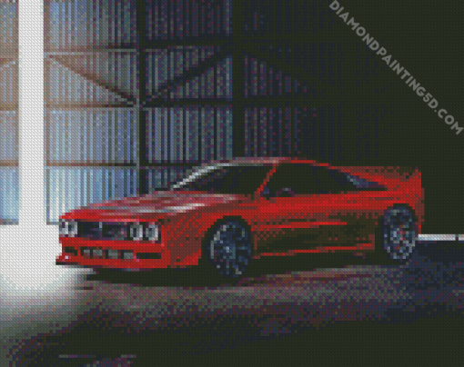 Red Lancia Diamond Paintings