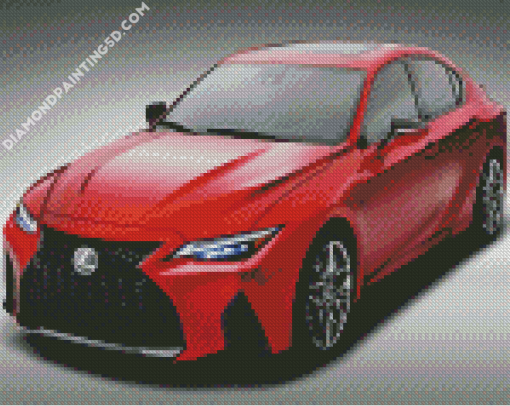 Red Lexus Diamond Paintings