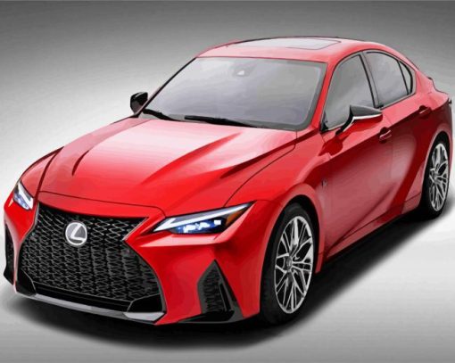 Red Lexus Diamond Paintings