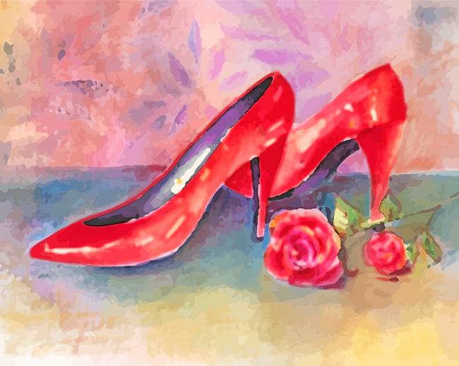 High Heels Red Shoes Diamond Paintings