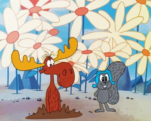 Rocky And Bullwinkle Diamond Paintings