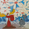 Rocky And Bullwinkle Diamond Paintings