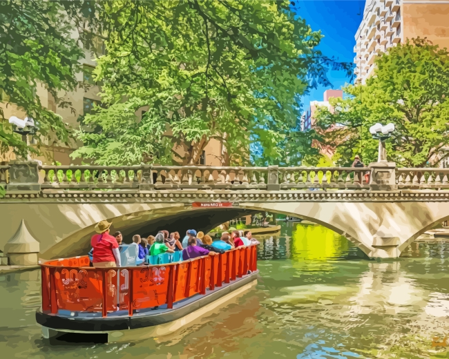 San Antonio River Walk Diamond Paintings