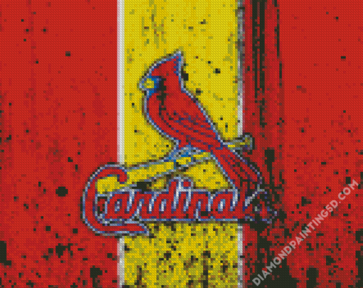 Splatter St Louis Cardinals Diamond Paintings