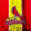 Splatter St Louis Cardinals Diamond Paintings